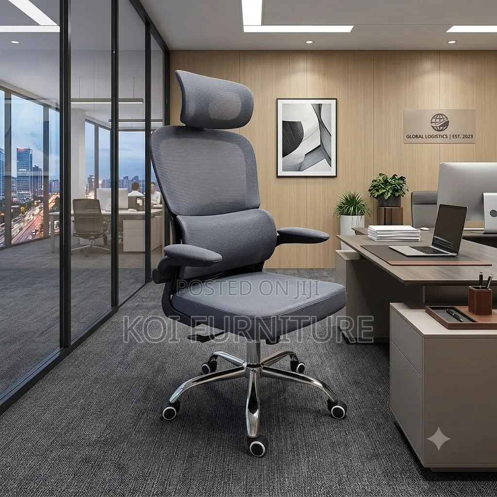Office Chairs; White Orthopedic Fabric Reclining Office Chairs