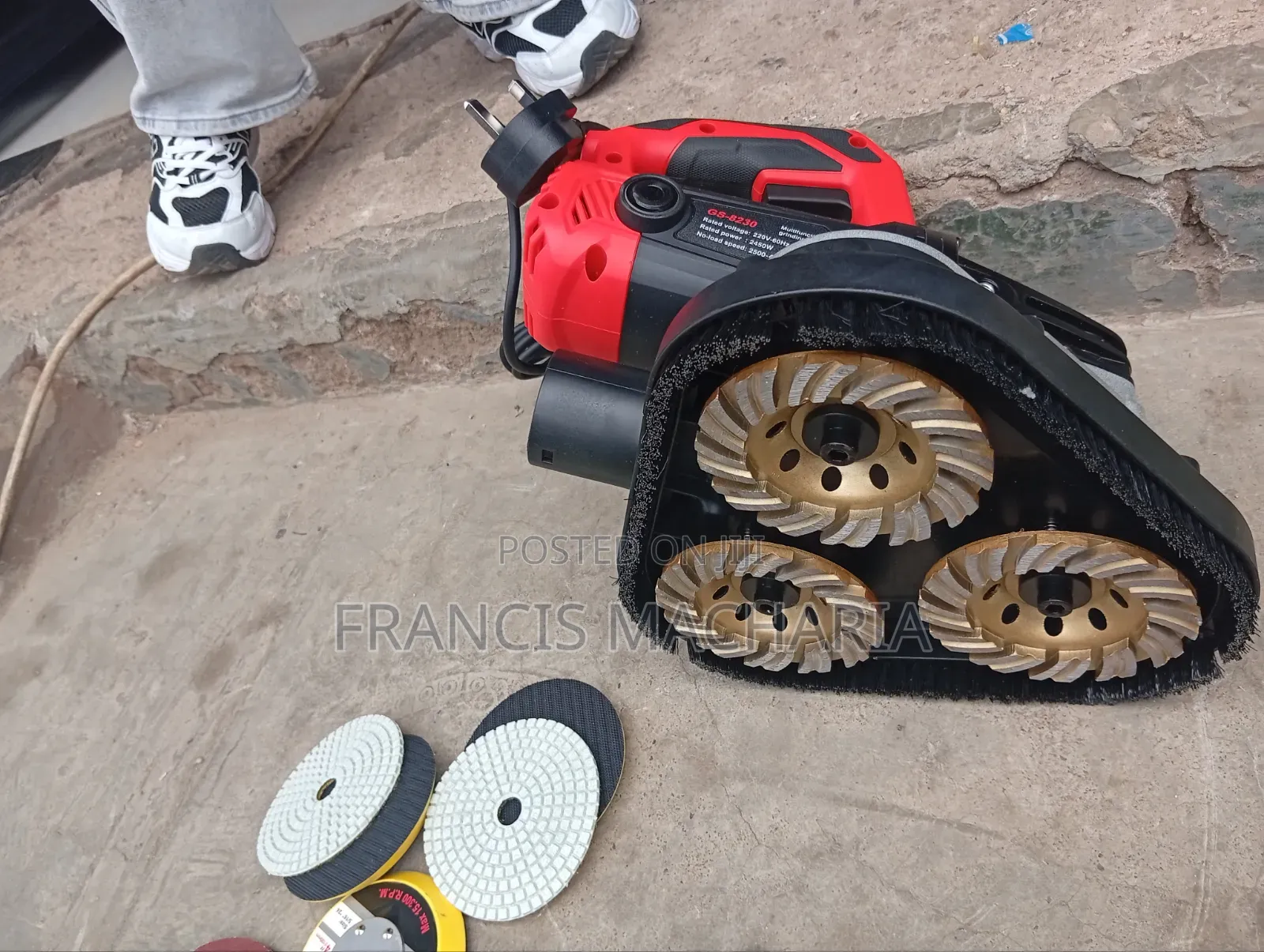 Handheld Electric Concrete Grinder