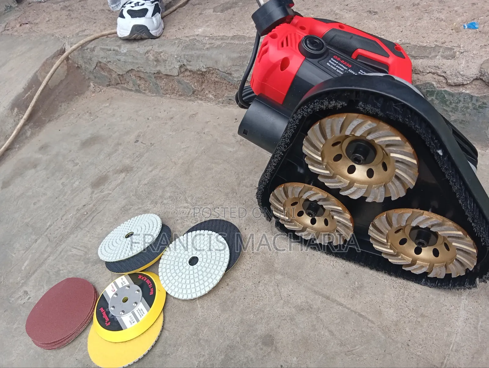 Handheld Electric Concrete Grinder