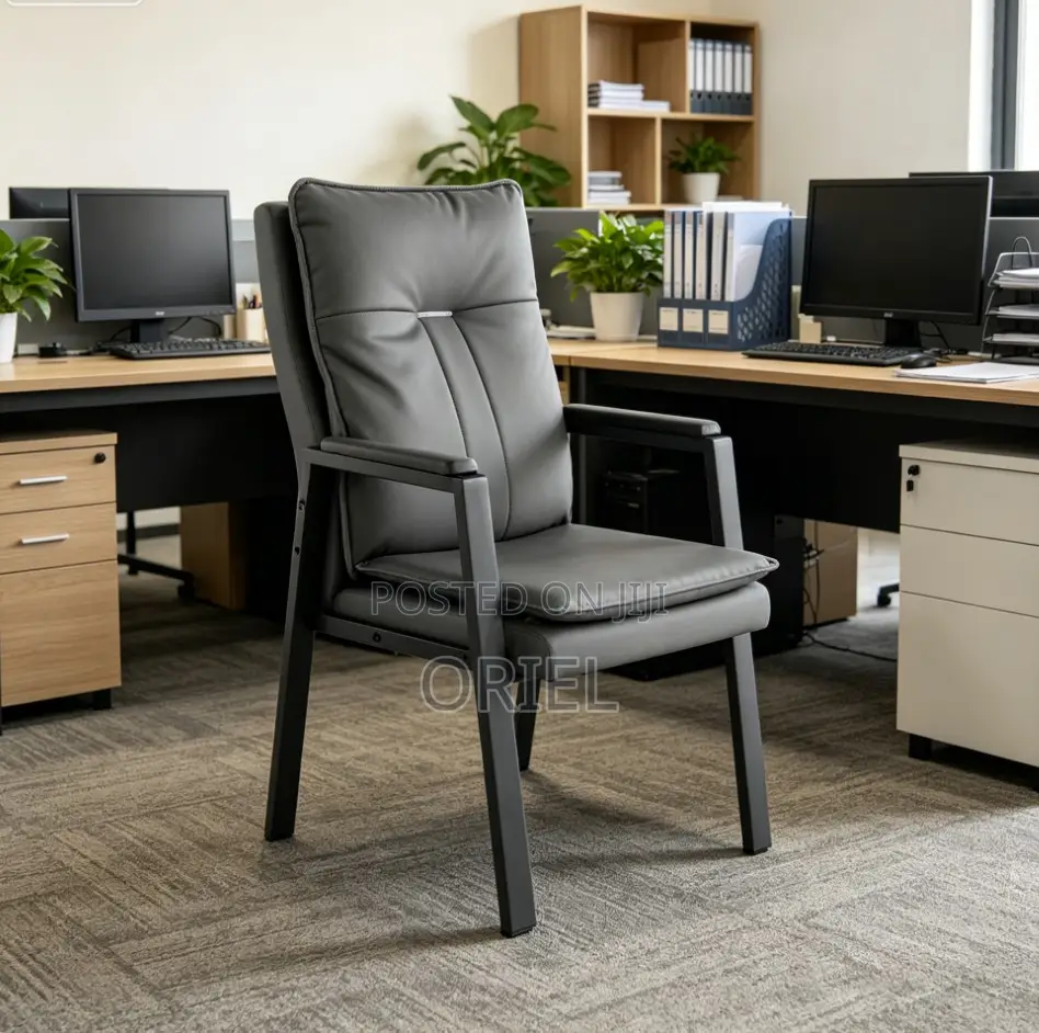Office Chair : Executive Office Leather Reception Waiting Chair