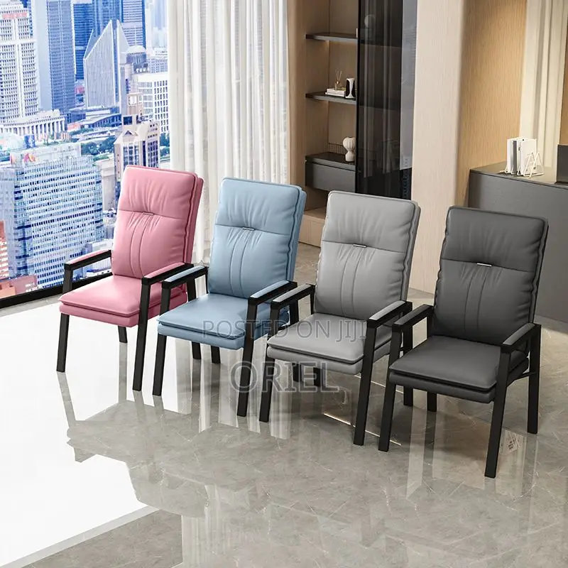 Office Chair : Executive Office Leather Reception Waiting Chair