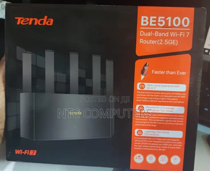 Tenda Be5100 Dual Band Wi-Fi 7 Router (2.5ge)