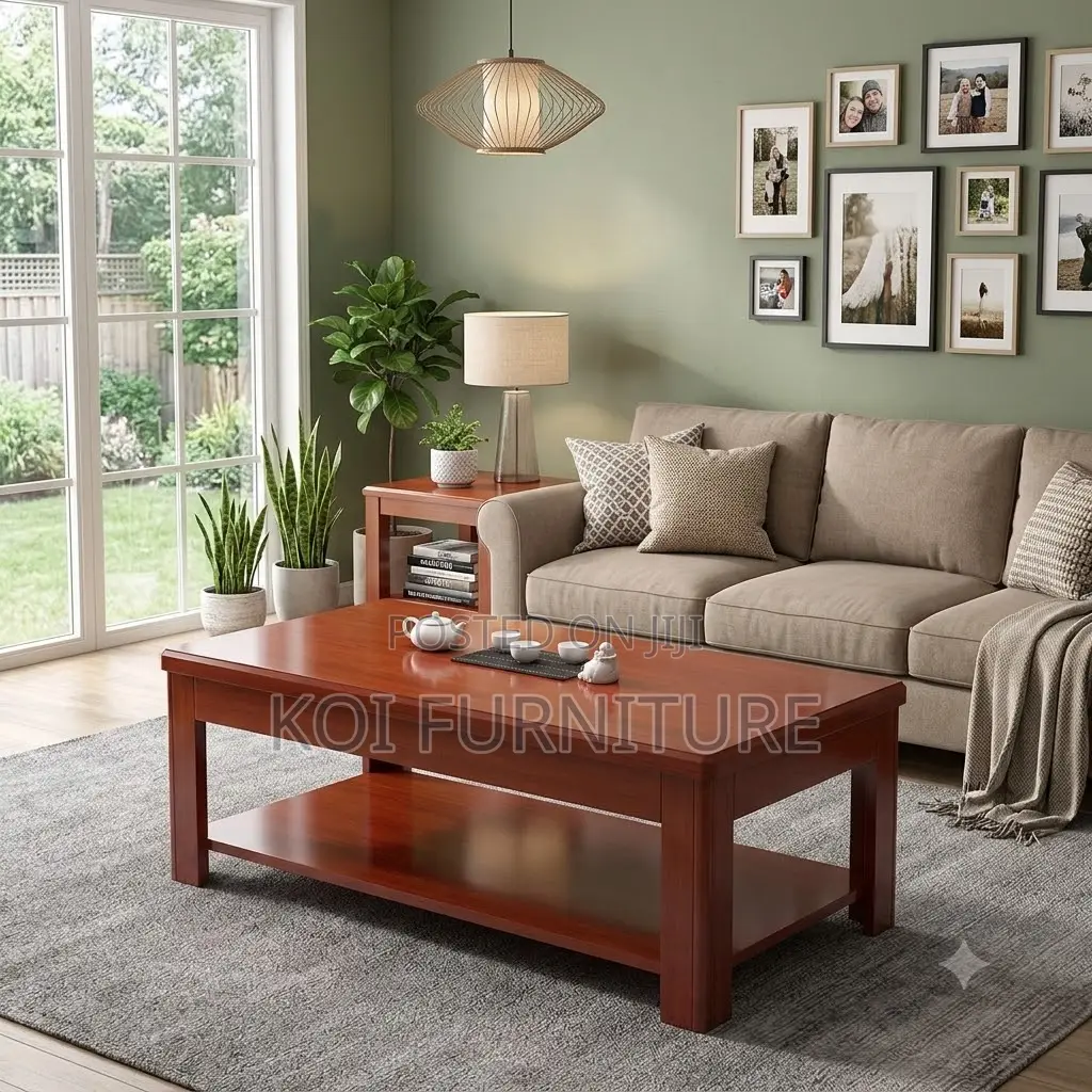 Coffee Table; Executive Mahogany Office Reception Office Coffee Table