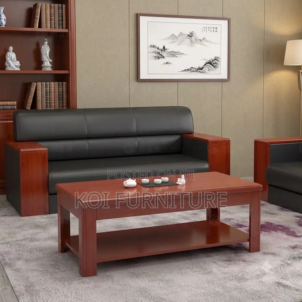 Coffee Table; Executive Mahogany Office Reception Office Coffee Table