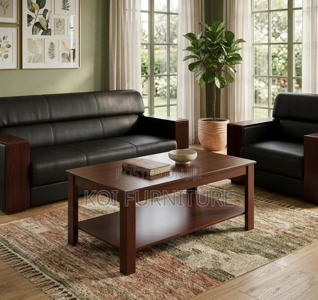 Coffee Table; Executive Mahogany Office Reception Office Coffee Table
