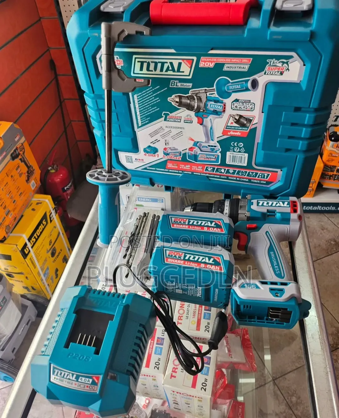 Total Brushless Cordless Impact Drill- Tidli201668