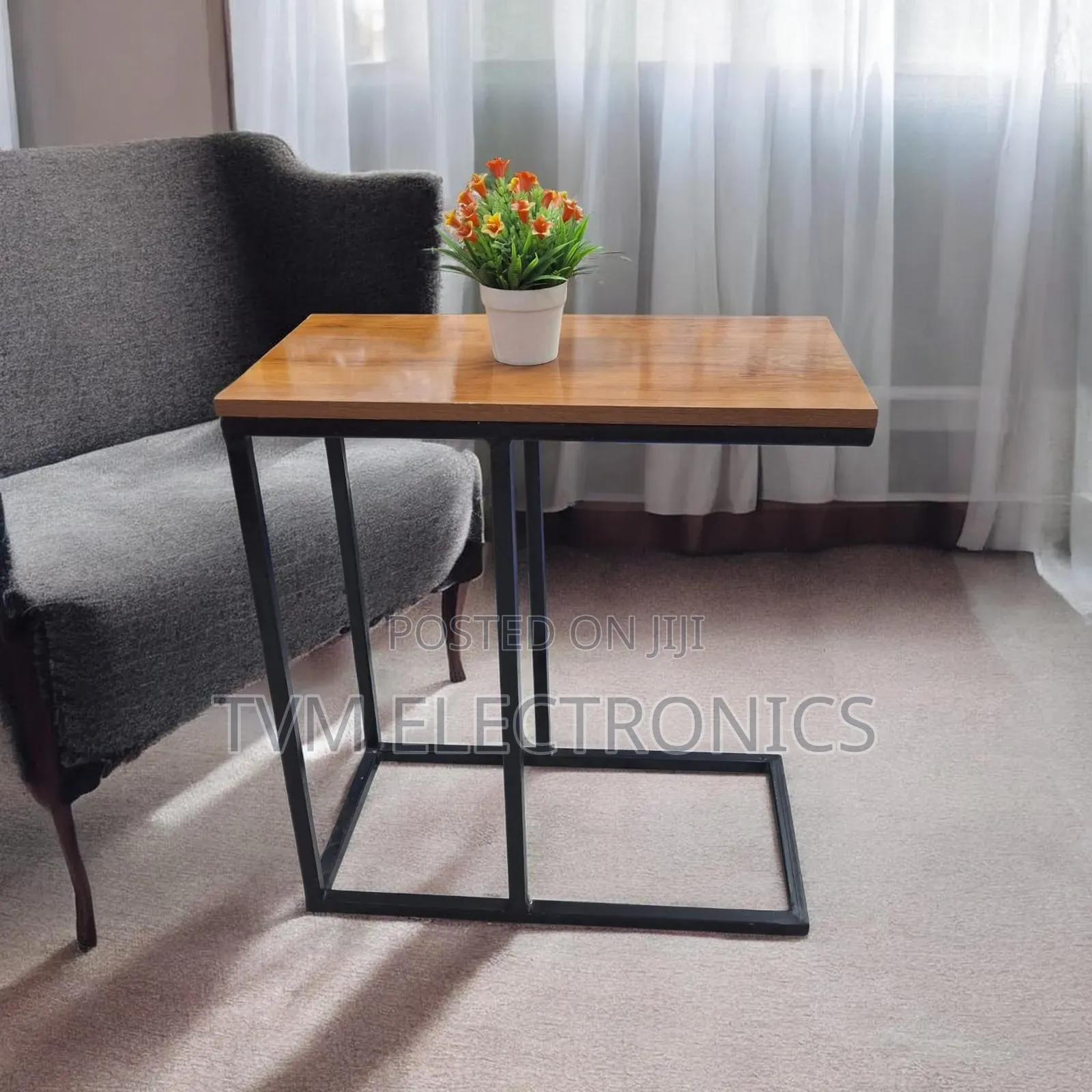 Sasha Wooden Side Table Laptop Stand Modern Rectangular Coffee Table
