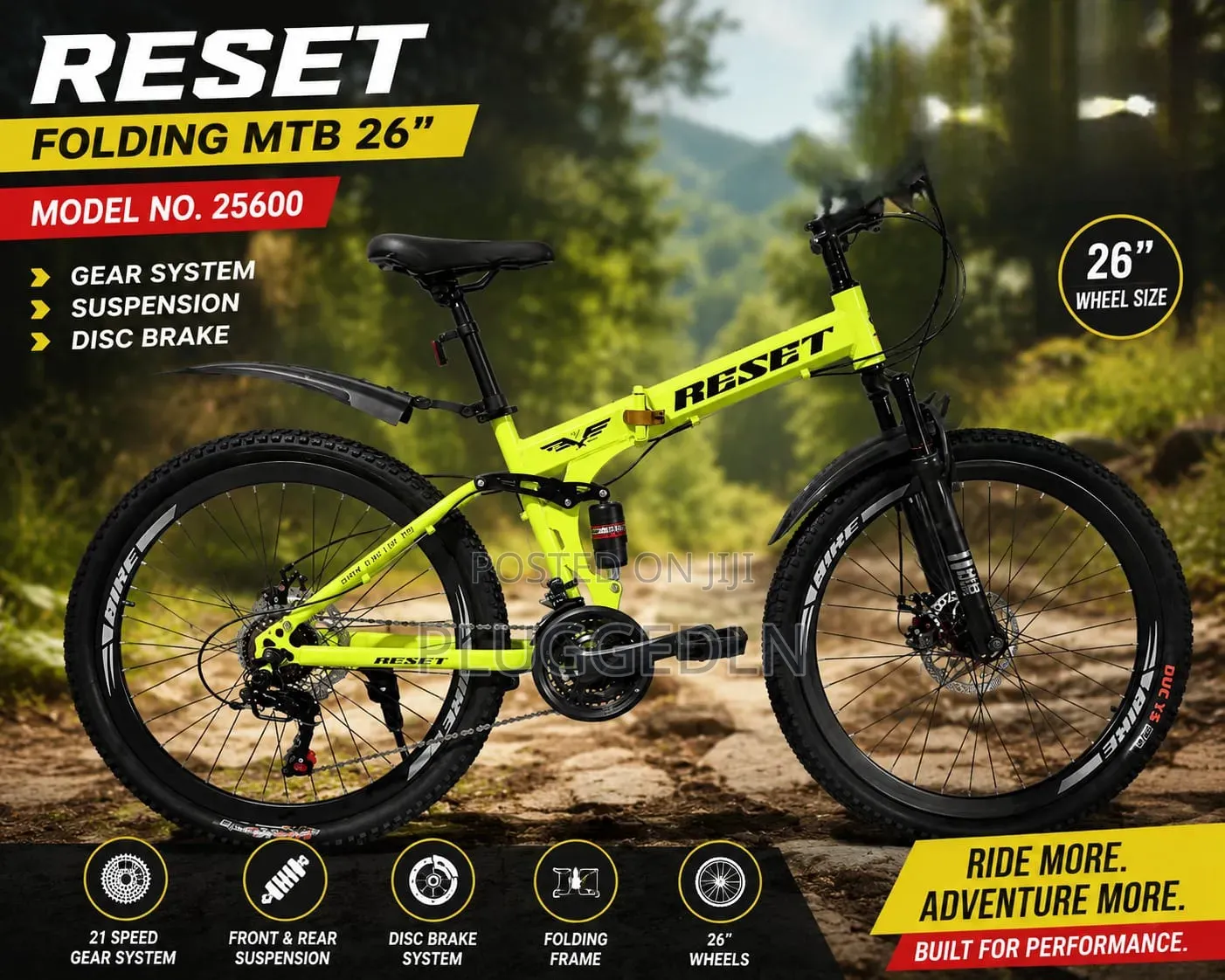 Reset 26-Inch Folding Mountain Bike.