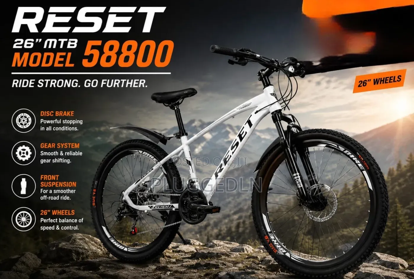 Reset 58800 Mountain Bike Features 26-Inch Wheels
