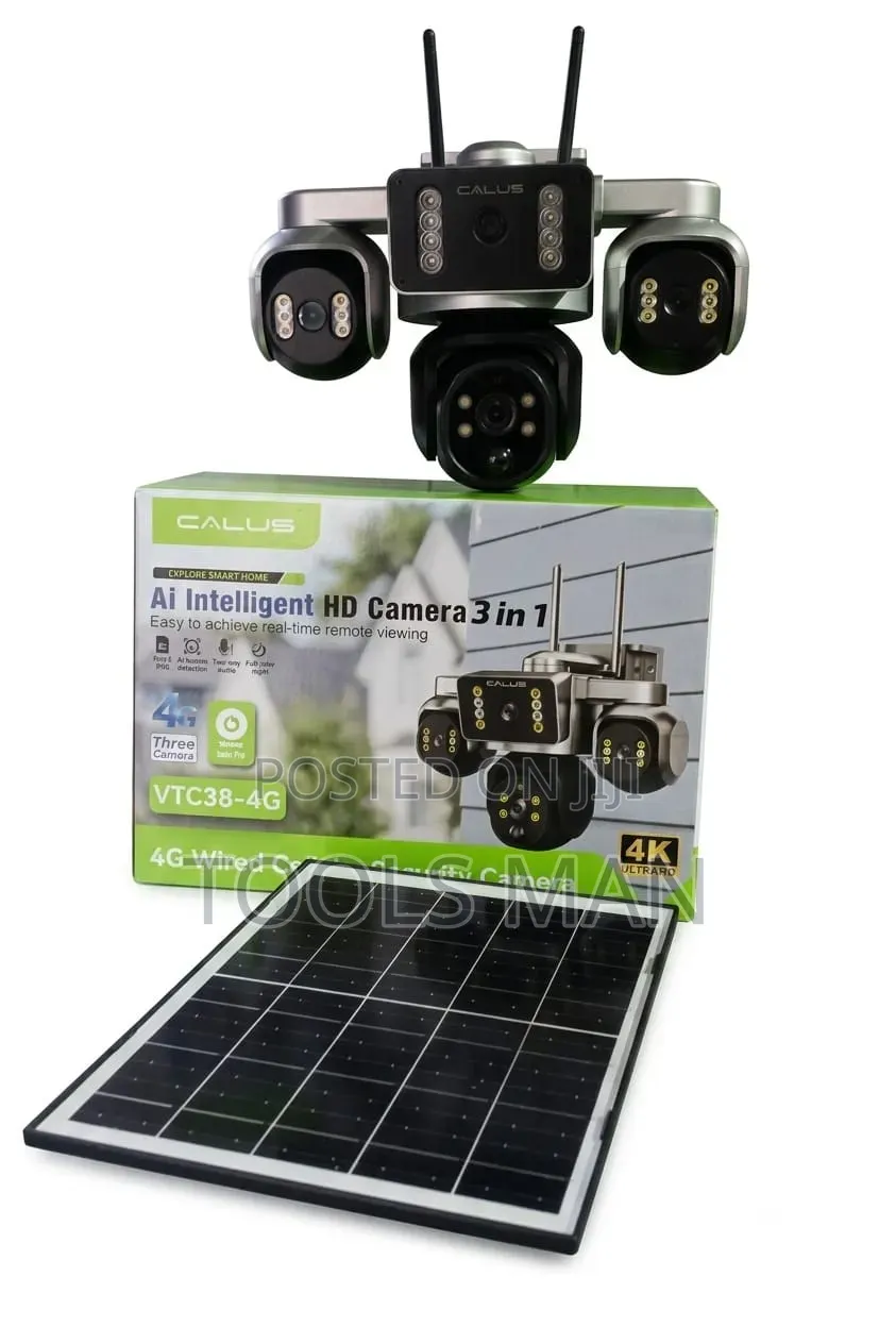 Calus 4g Solar Security Camera 3-in-1 Ai Intelligent Cctv.
