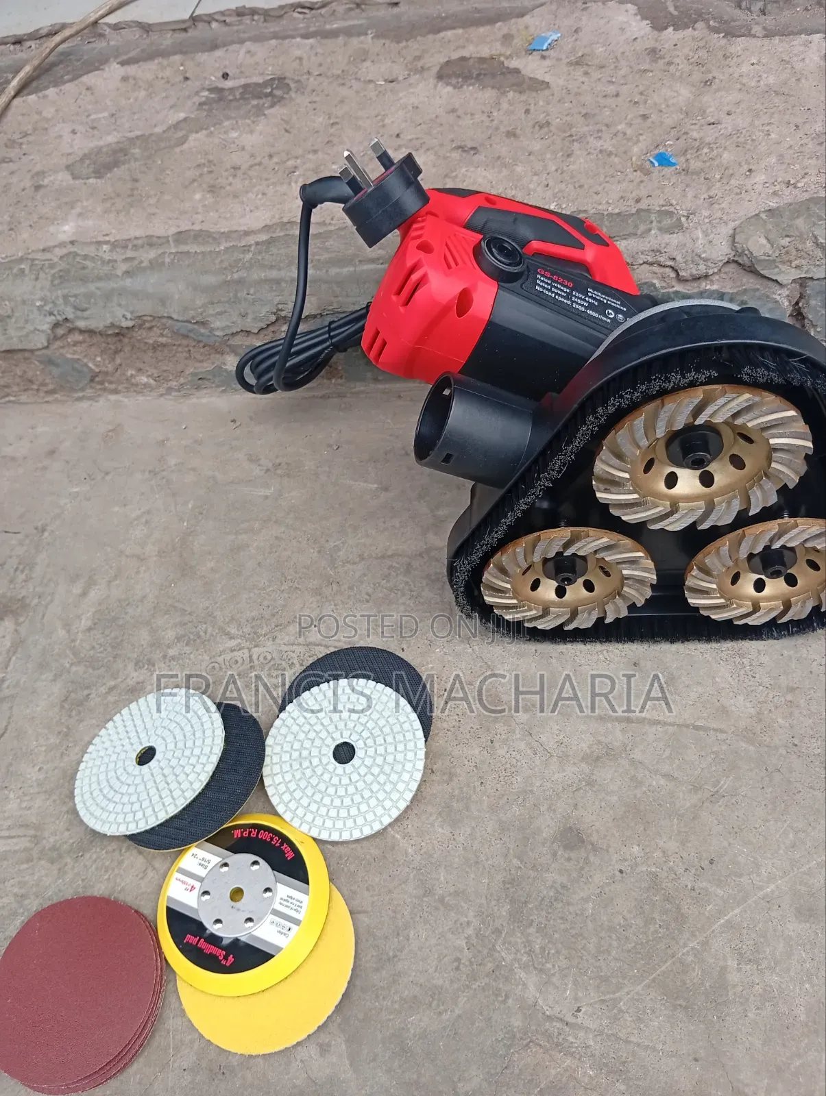Hand Held Electric Concrete Floor Polisher