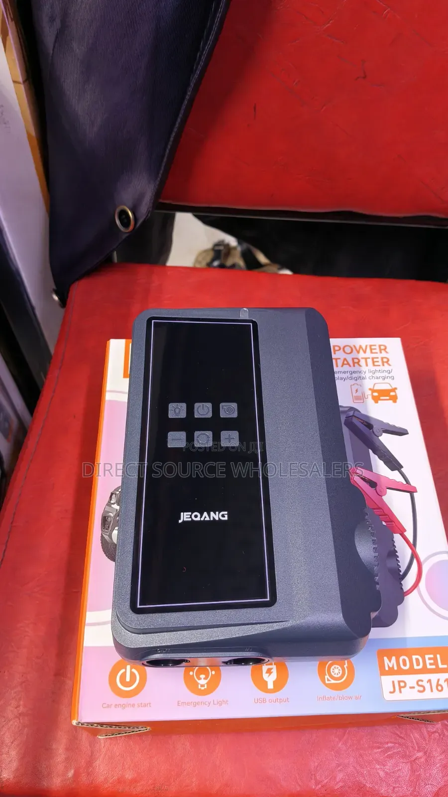 Car Jump Starter Kit With Tire Inflator Power Bank