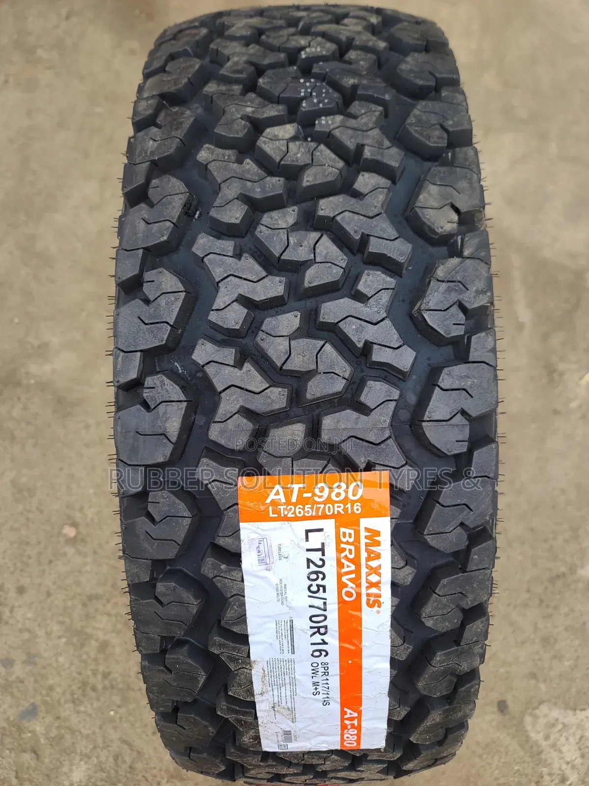 Lt 265 /70 R16 Maxxis Tyres Bravo a/T980 All-Terrain