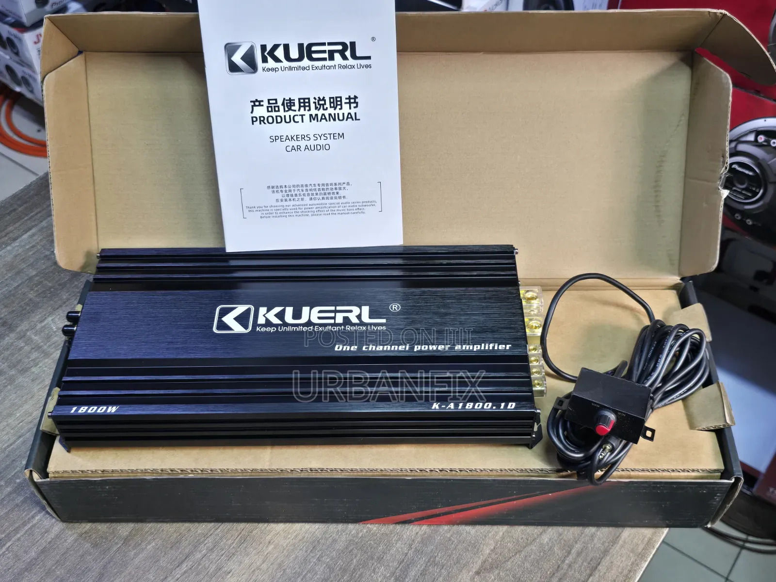 Kuerl 3500watts Powerful Bass Monoblock Amplifier With Bass Knob