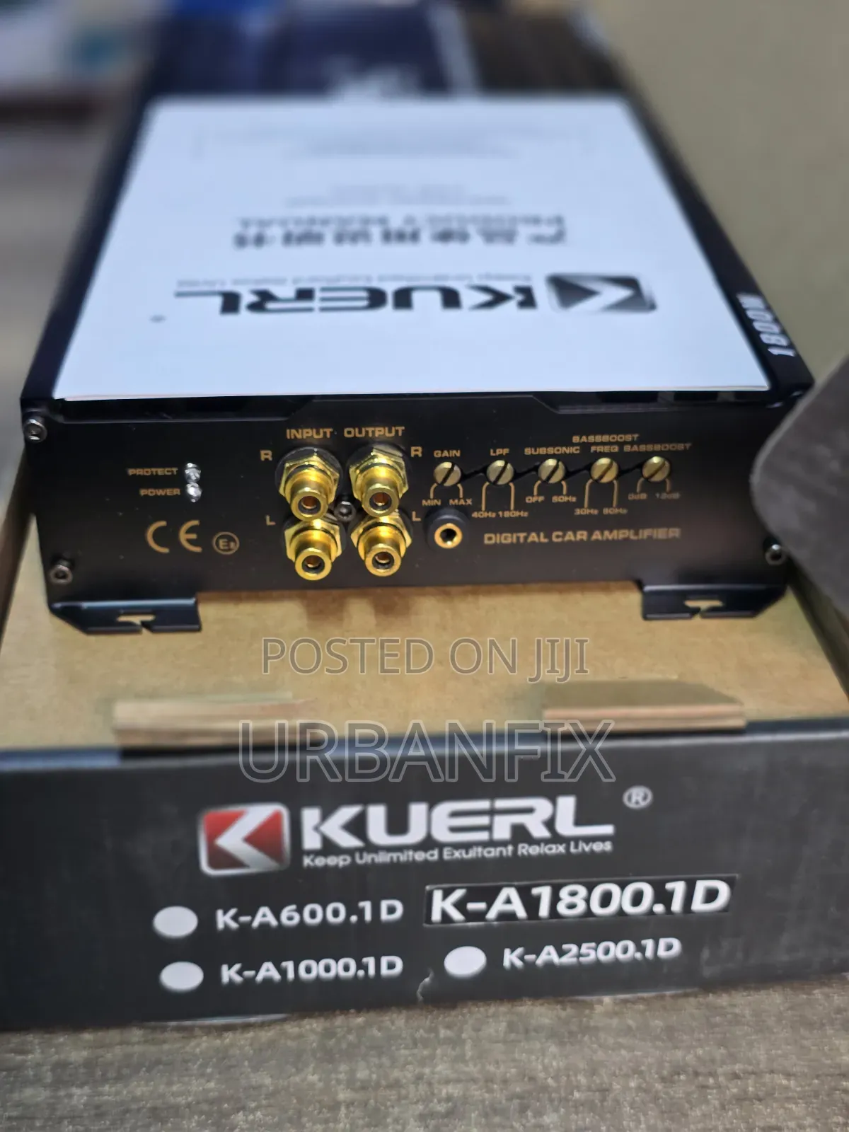 Kuerl 3500watts Powerful Bass Monoblock Amplifier With Bass Knob