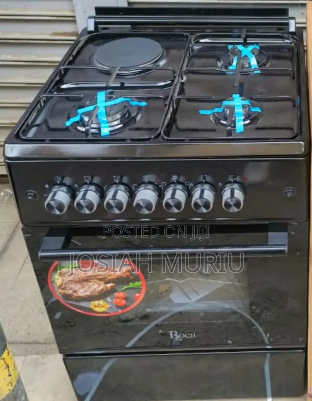 Roch Black 60×60 Standing 3+1 Cooker at 23500