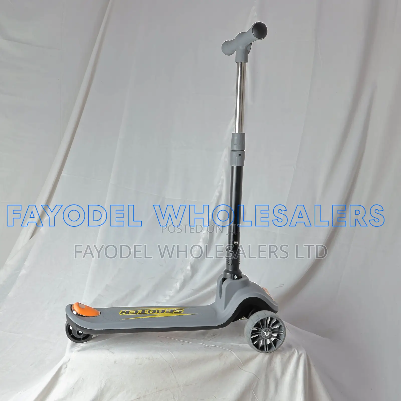 Premium 3-Wheel Kids Scooter – Grey