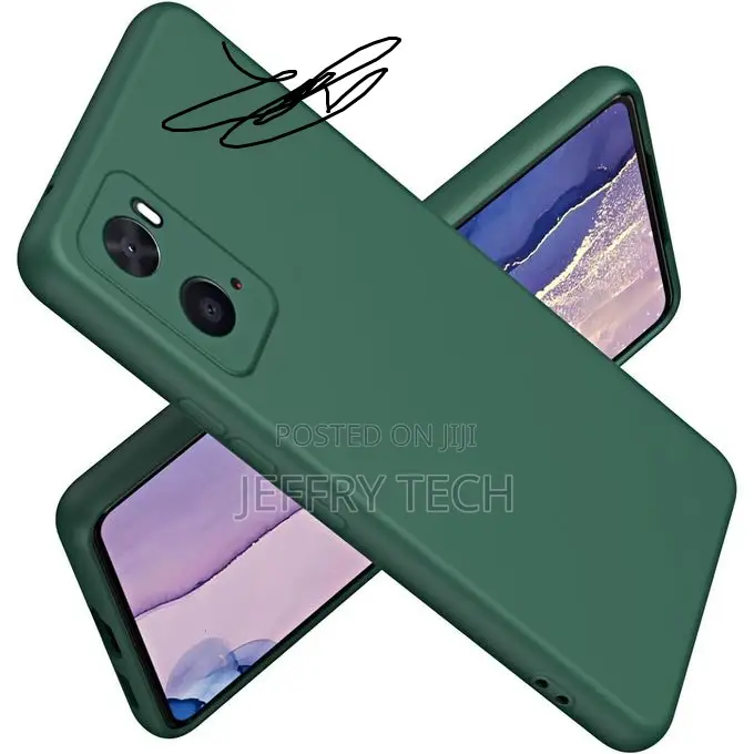 Silicone Case for Oppo A96 4g/A76 4g/A36 4g: Green
