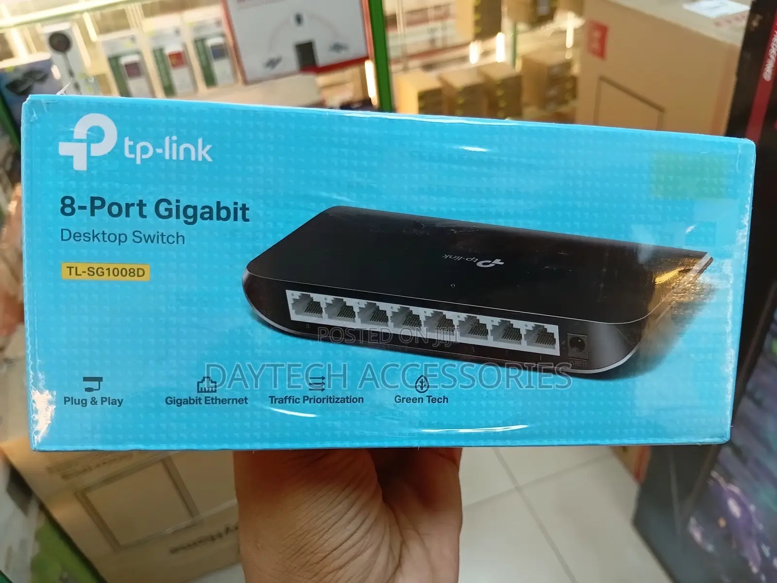 Tp-Link 8-Port Gigabit Switch Tl-Sg1008d - Black