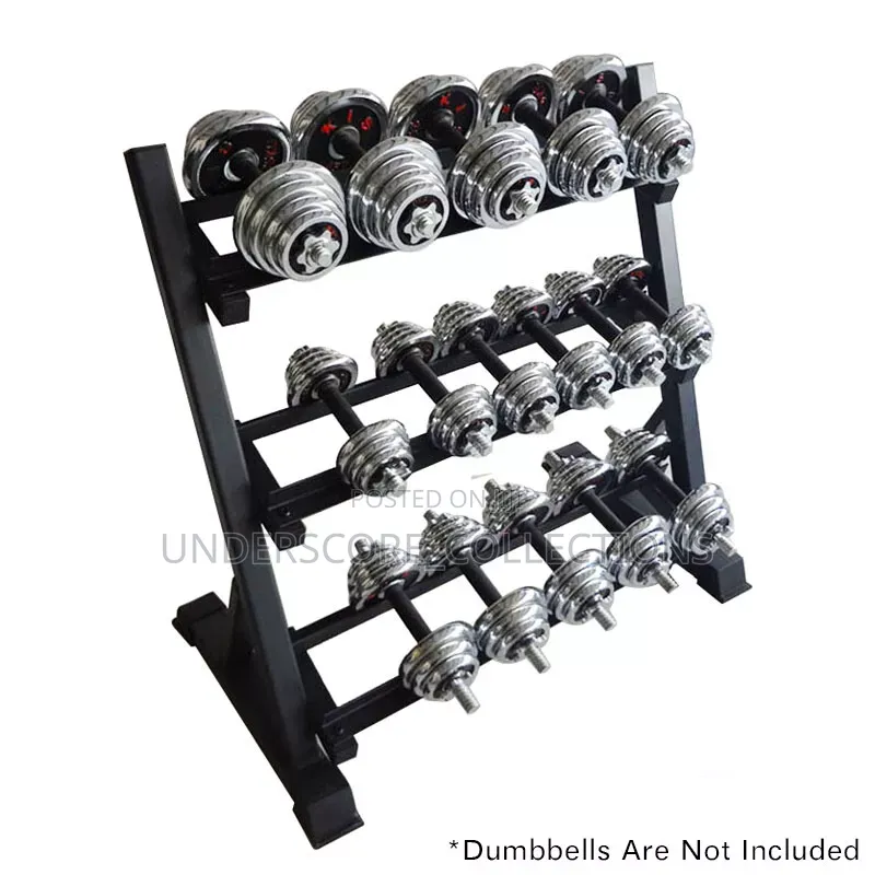 3-Tier Heavy-Duty Dumbbell Rack
