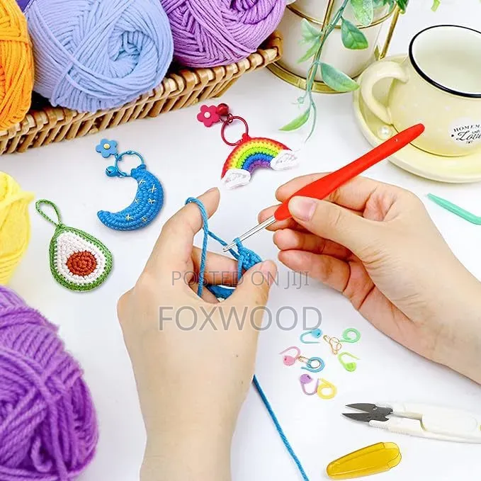 113pcs Crochet Kit With Yarn Set