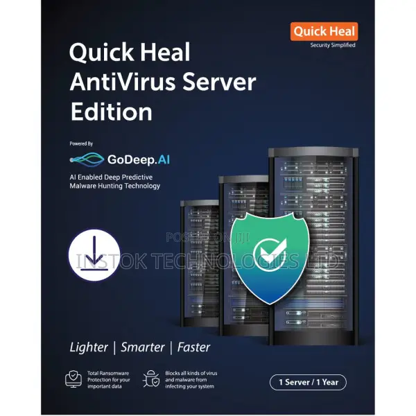 Quick Heal Antivirus for Window Server Edition - 1 Server 1 Year