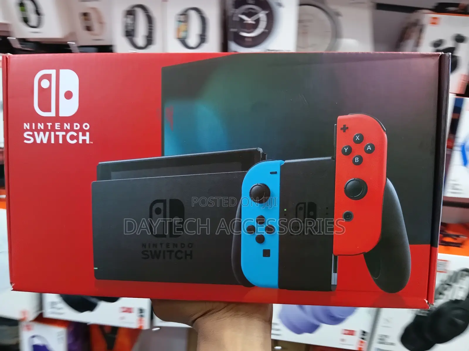 Nintendo Switch Console With Red and Blue V2