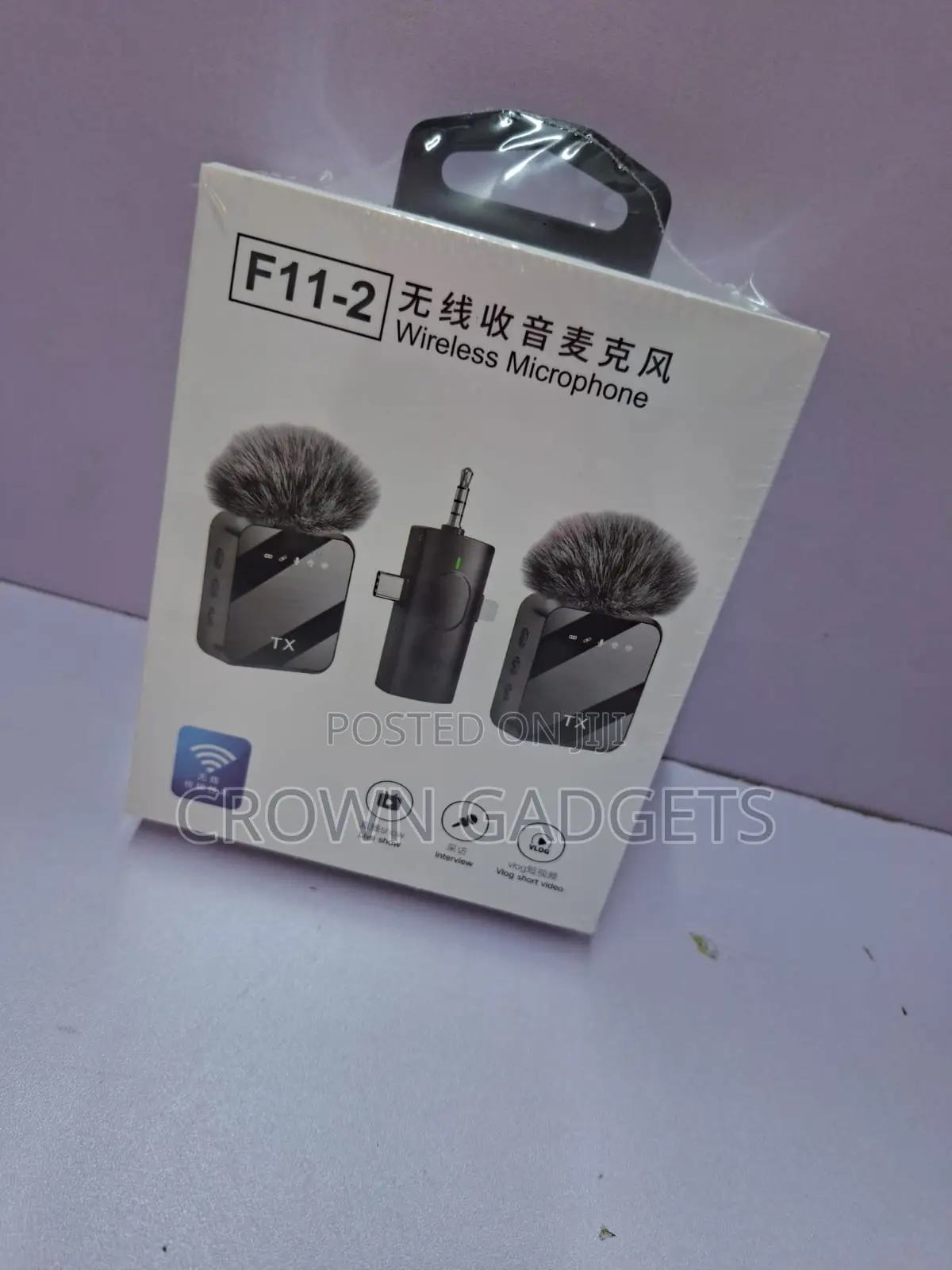 F11-2 Dual Wireless Microphone for Vlogging and Interviews