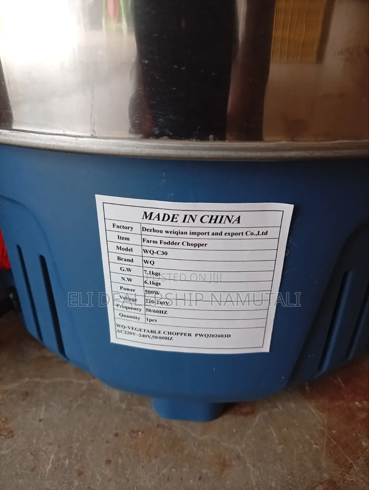 Multi-Functional Vegetable Grinder Livestock Feed Chopper 220v