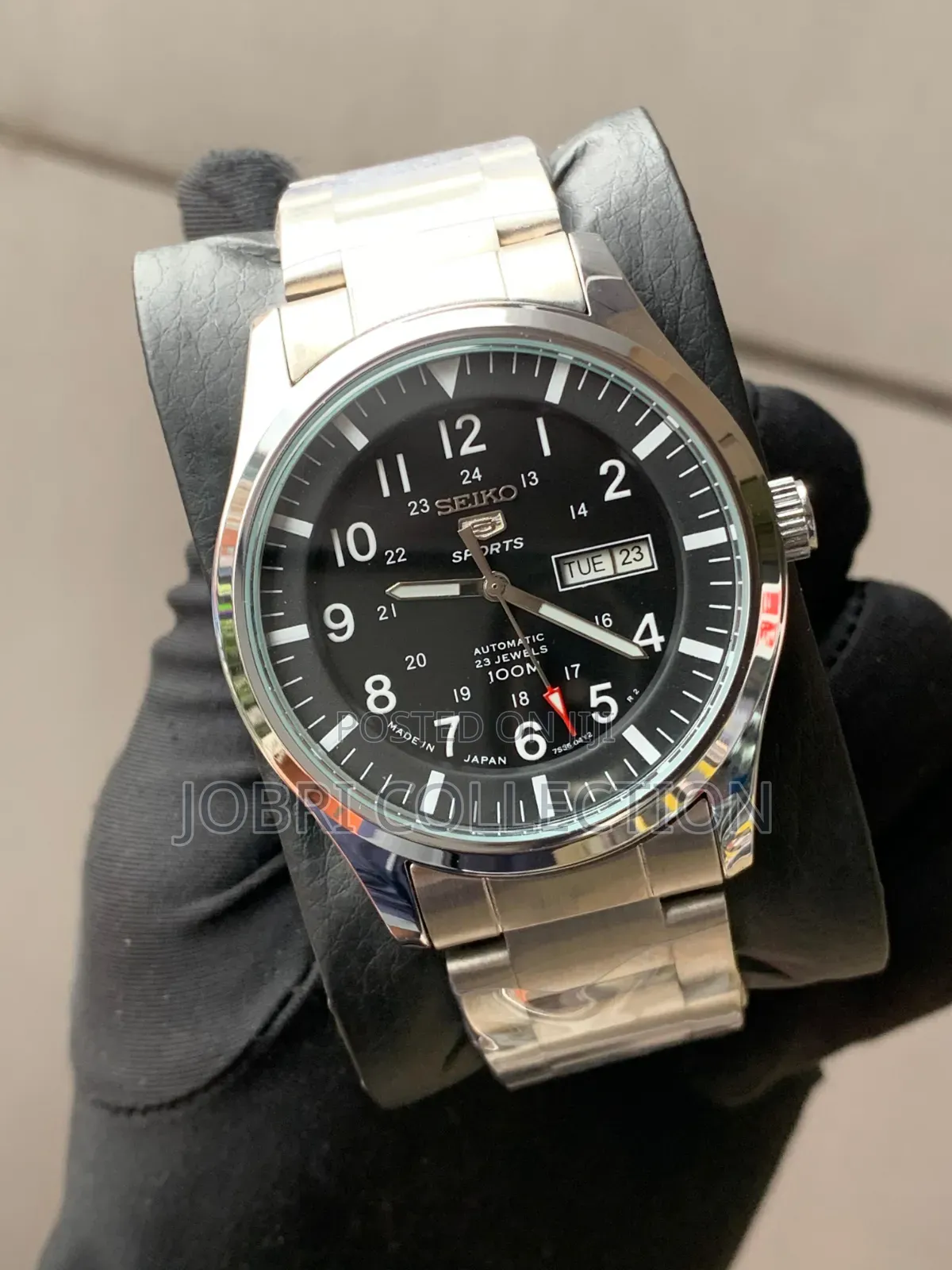 Black Face Seiko Automatic Gents Watch