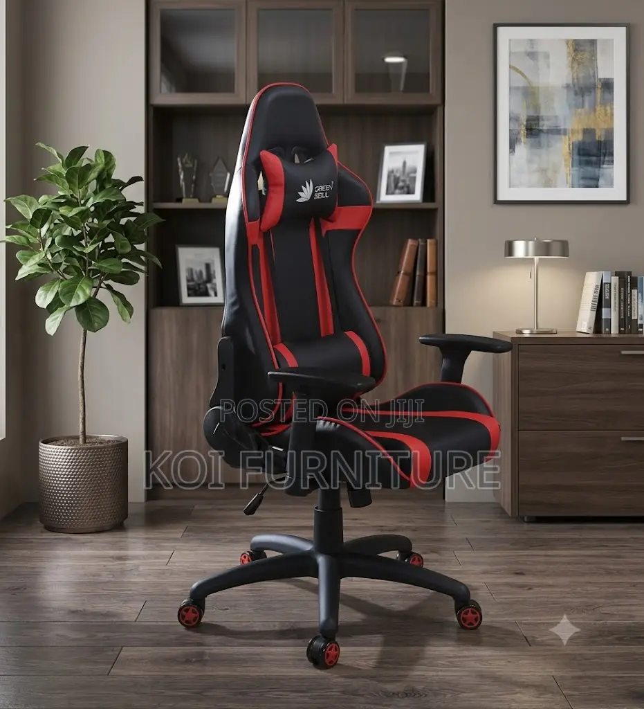 Office Chairs; Adjustable Fabric-Leather Gaming Chair
