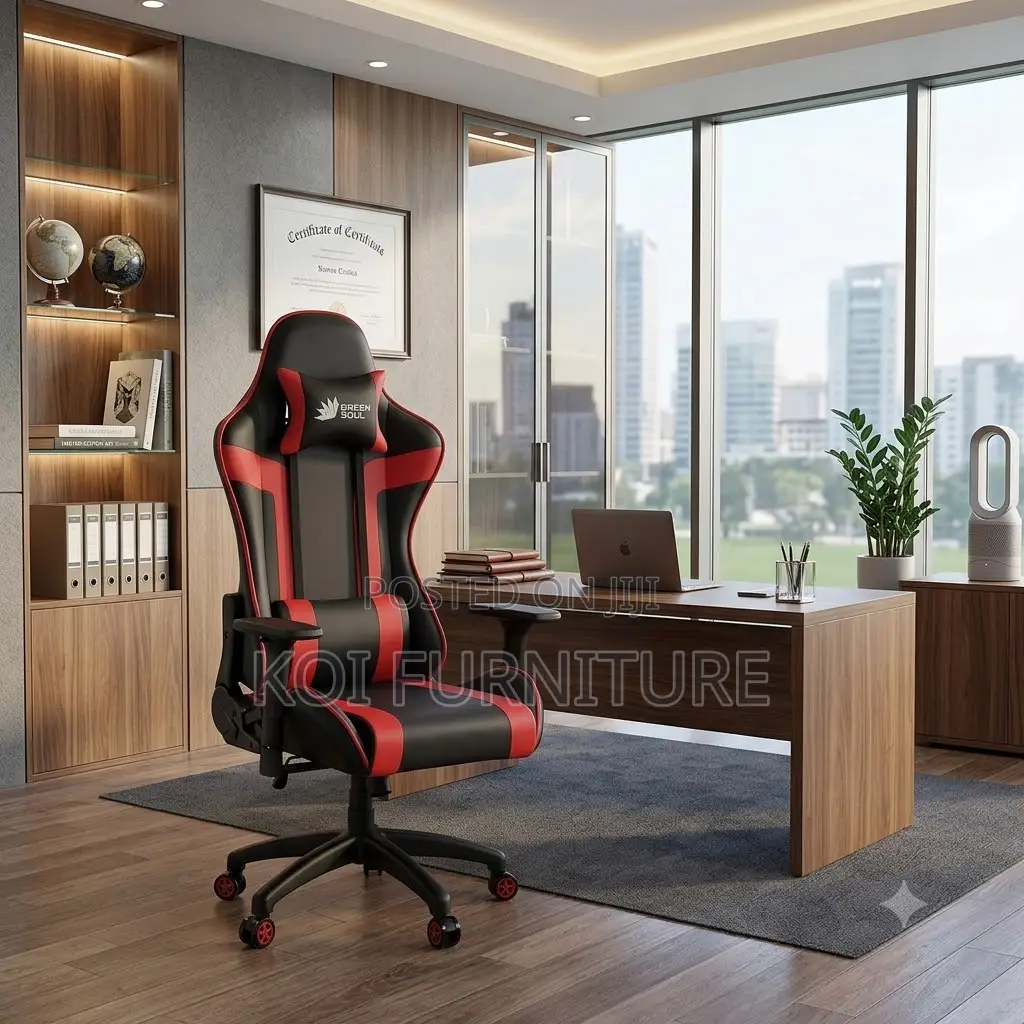 Office Chairs; Adjustable Fabric-Leather Gaming Chair