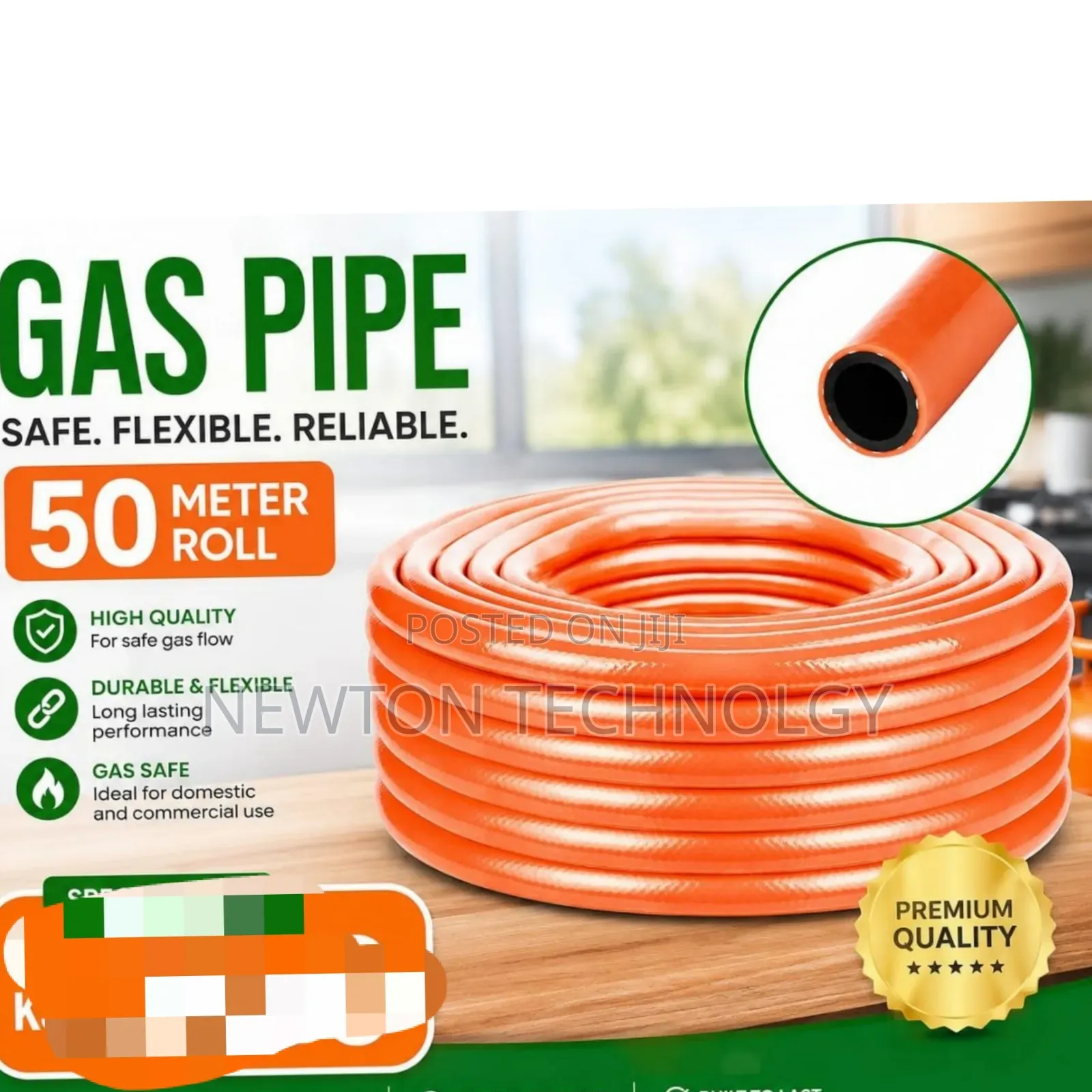 Quality 50 Metres Gas Pipe -Safe, Flexible and Reliable