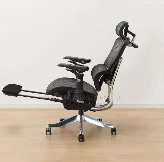 Mesh Orthopedic Office Chair With Footrest