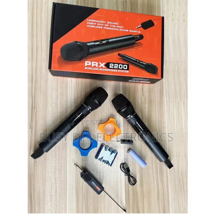 Prx2200 High Quality 2ch Universal Uhf Wireless Microphone