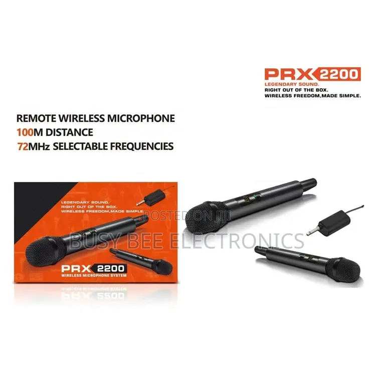 Prx2200 High Quality 2ch Universal Uhf Wireless Microphone