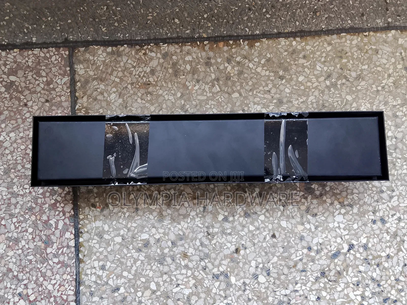 Black Bathroom Drain (Tile Top) 40cm