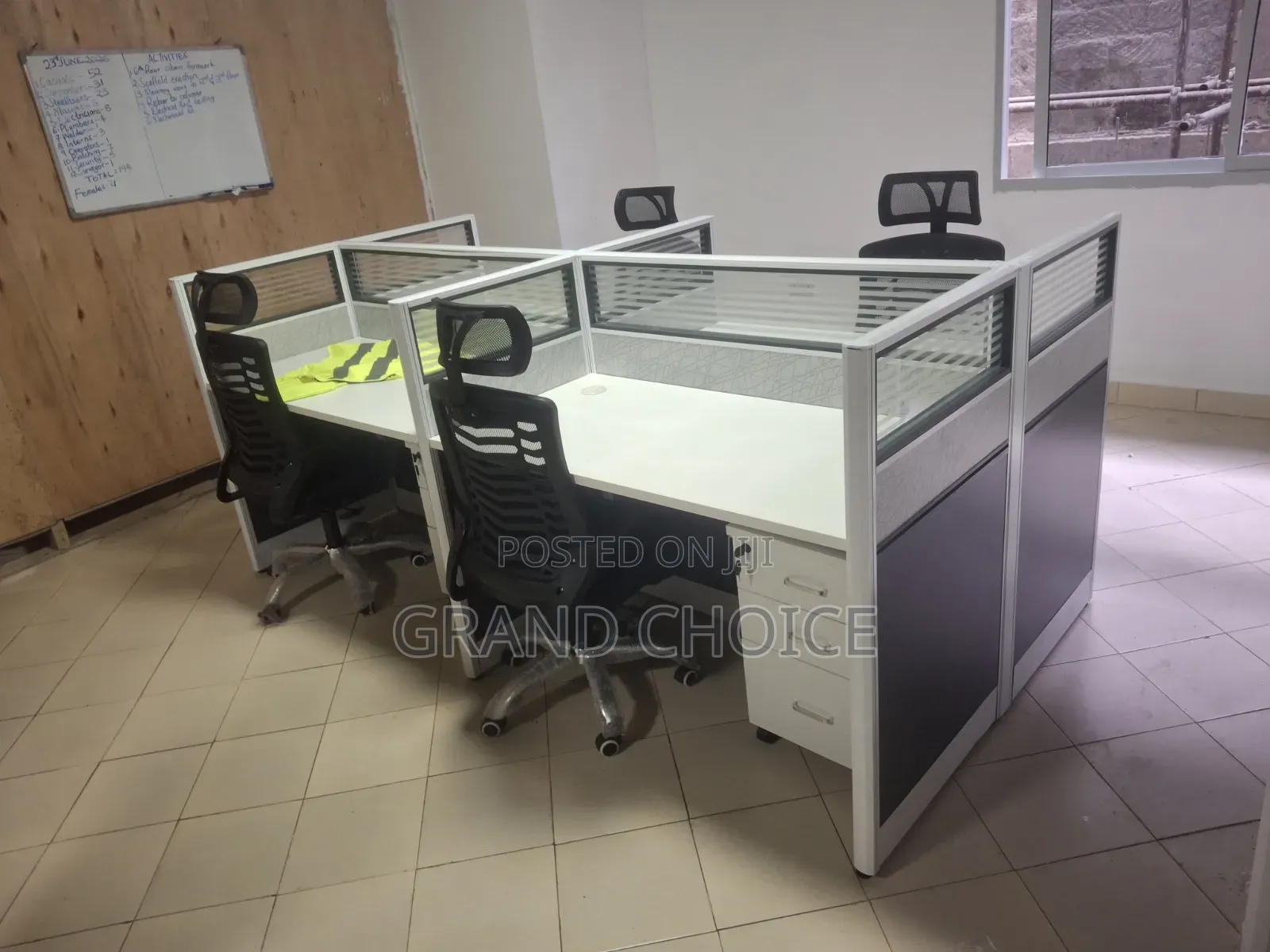 4-Way Office Workstation-4 Seater