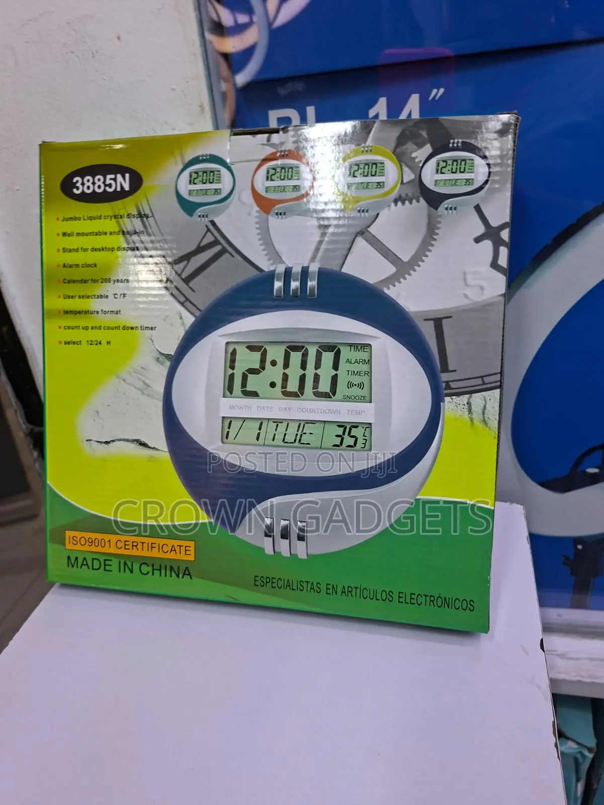 Kadio 3885n Large Screen Calendar Temperature Clock