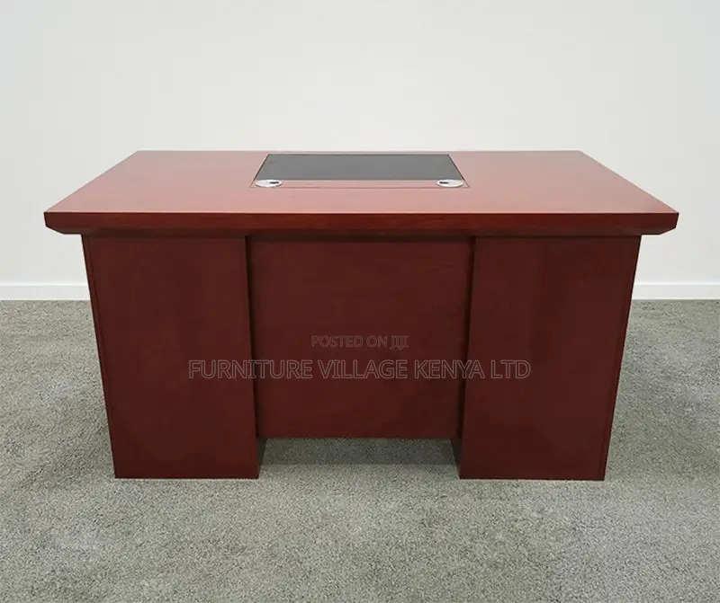 1.4m Executive Mahogany Brown Desk