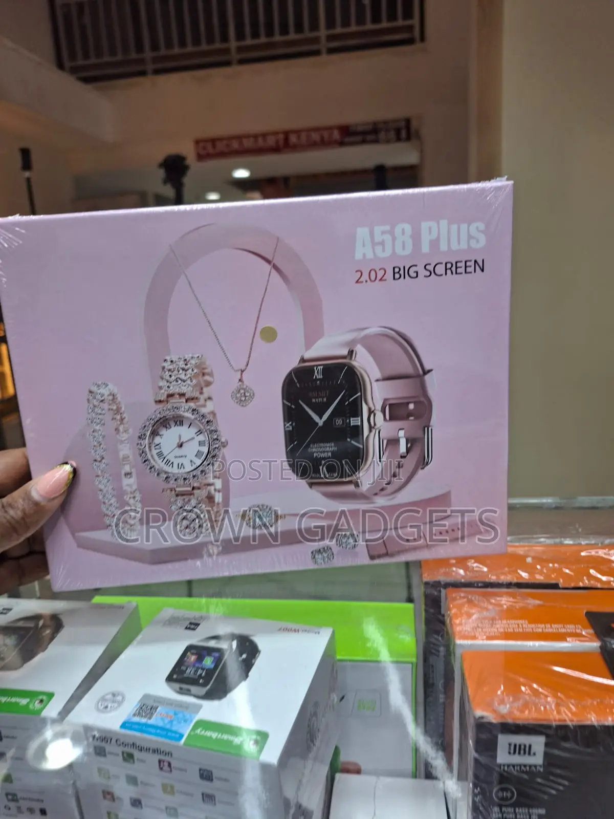 A58 Plus Bluetooth Smart Watch With Luxury Gift Box