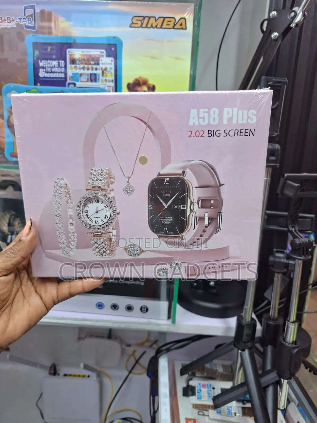 A58 Plus 2.02 Inch Smartwatch With Necklace and Bracelet