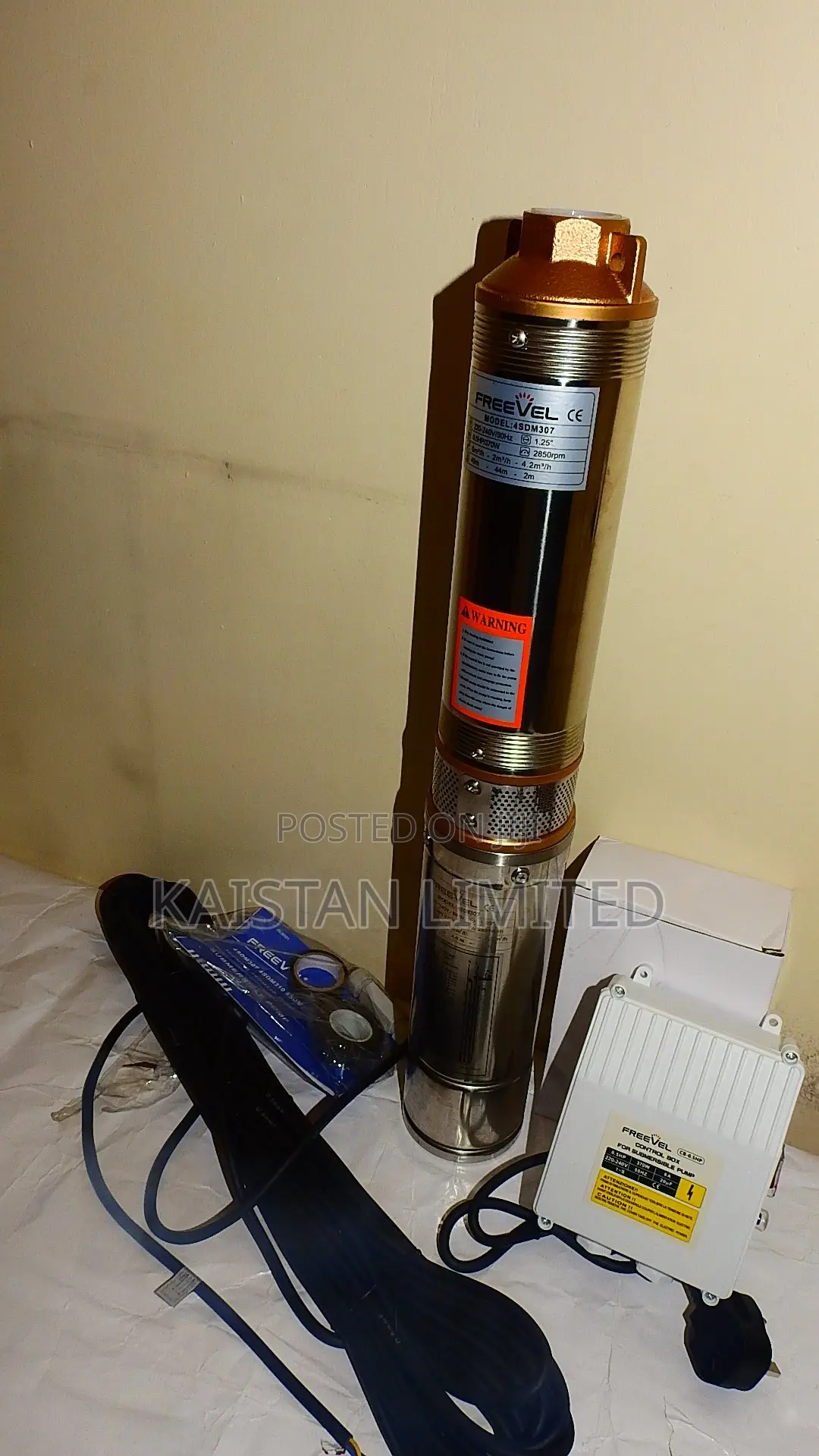 Freveel Submersible Water Pump 0.5 Hp 49 M Deep Delivery