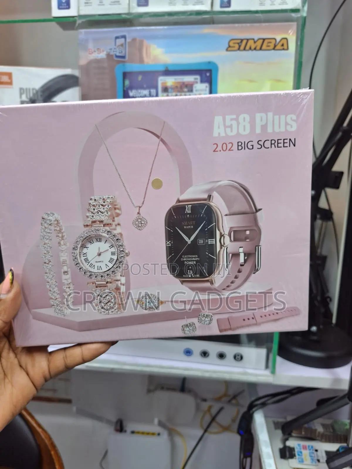 A58 Plus Bluetooth Smartwatch Gift Box for Women