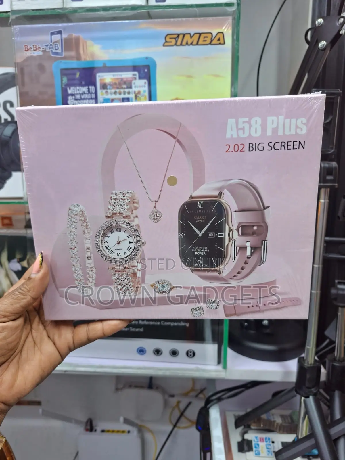 A58 Plus Bluetooth Smartwatch Gift Box for Women