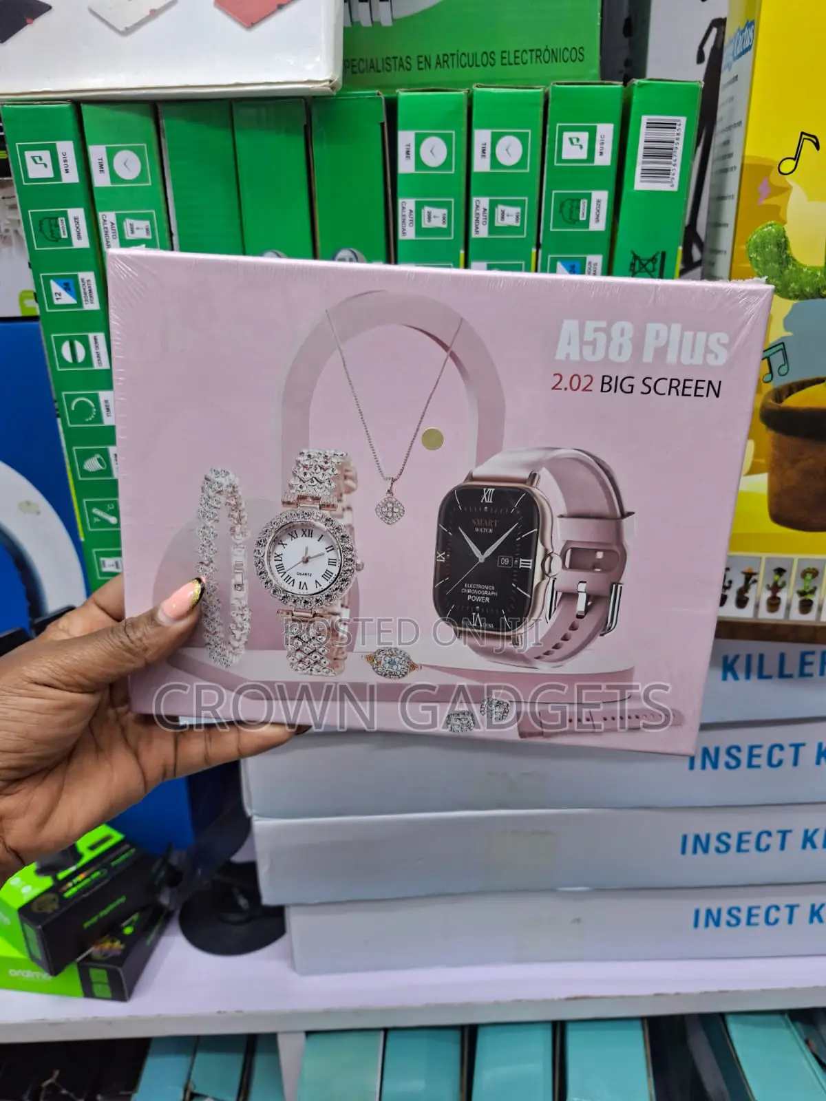 A58 Plus Women's Smartwatch 8 Piece Gift Collection