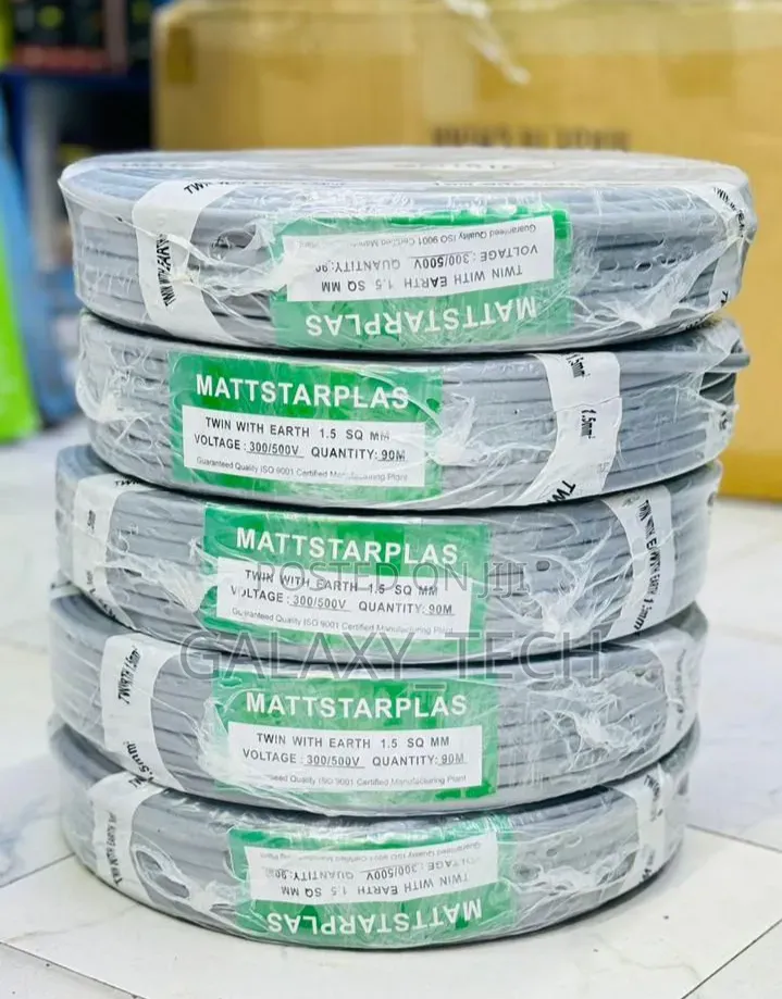 1.5mm Mattstarplas Cable Coils 90m