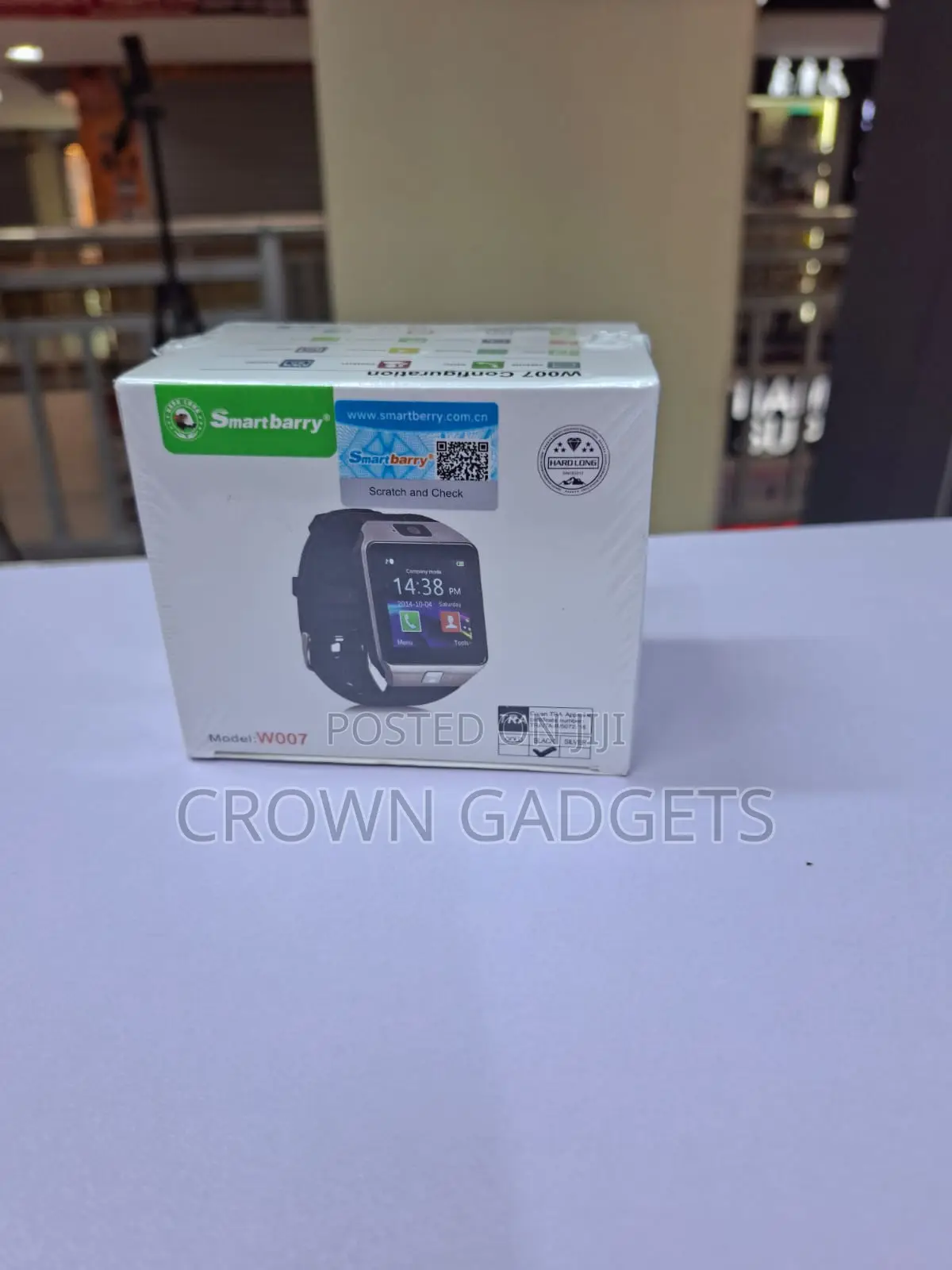Smartberry W007 Smartwatch With Camera Sim Card and Bluetooth