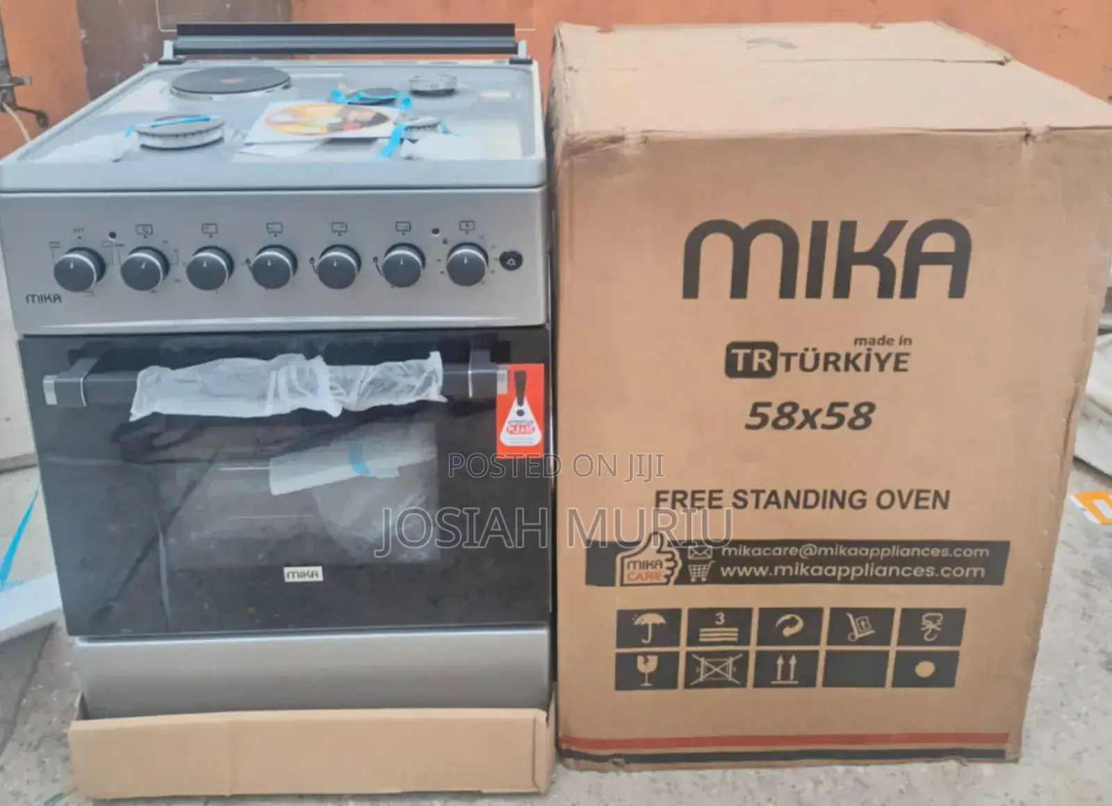 Silver Mika 58*58 Standing Cooker