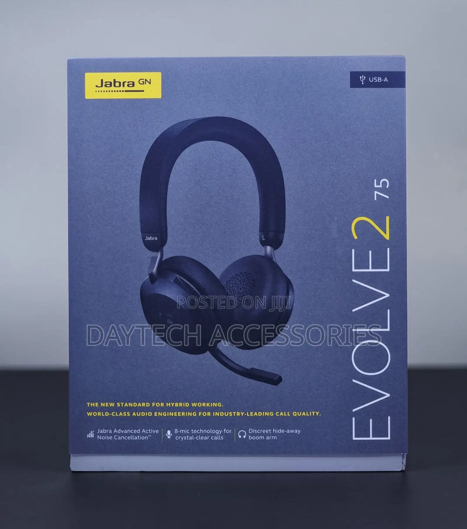 The Jabra Evolve2 75 Wireless Headset - Black